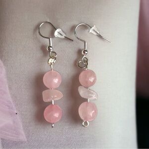 Rose Quartz Earrings